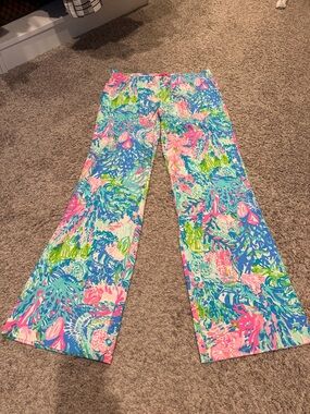 Lilly Pulitzer Pink Blue Green Floral Skirt